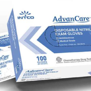 Advancare Blue Nitrile Exam Gloves (Chemo Tested)