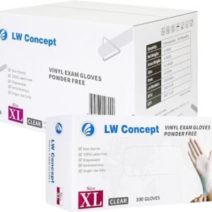 LWC Clear Vinyl Exam Gloves