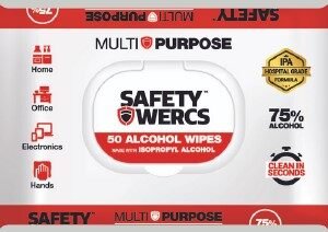 75% Alcohol Wipes - 50 Count